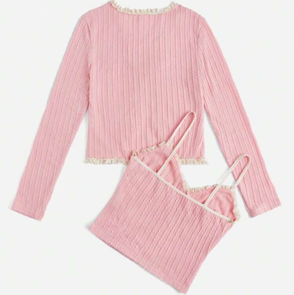 Kawaii Butterfly Cami With Cardigan - Picture 2 of 2